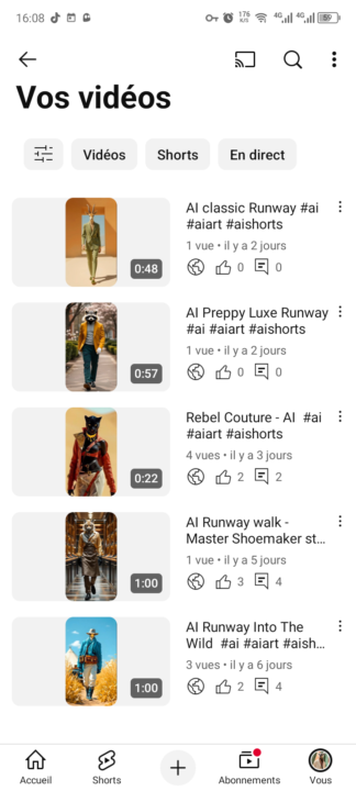 No views on YouTube And really not much on Tik Tok and Instagram