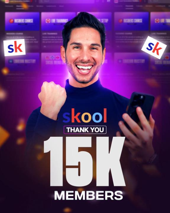 🚀  15K Skool Members! 🎉 Time to Give Back!