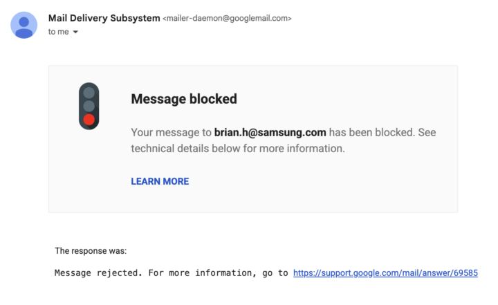 All campaigns bouncing