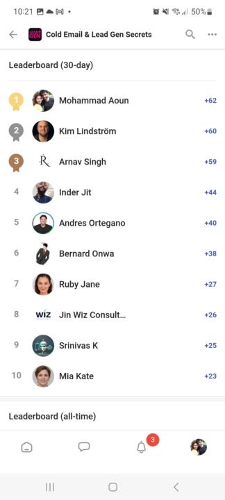 Made it to the leaderboard. Number-1