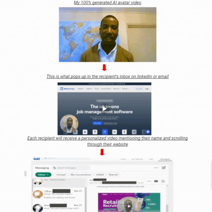 Created a Linkedin video agent for cold outreach...