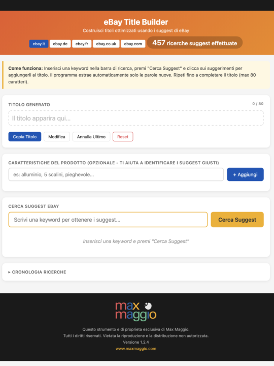 eBay Title Builder è accessibile a tutti
