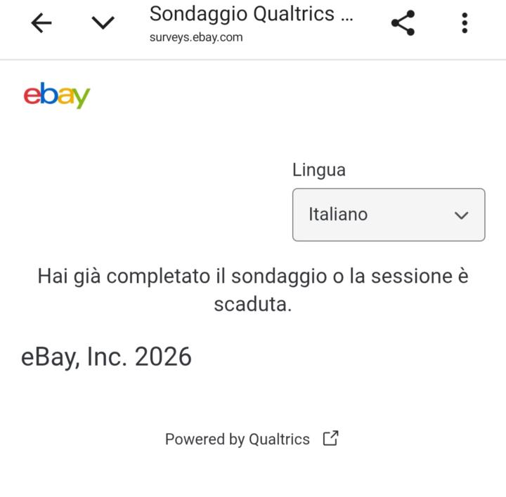 Sondaggio di eBay 