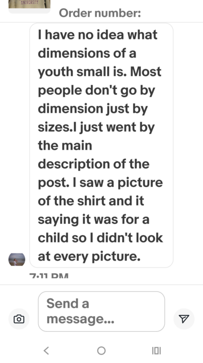 Customer buys and only reads title