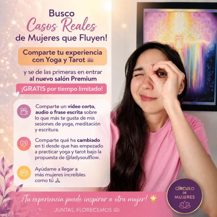 Te doy acceso exclusivo a PREMIUM si compartes tu experiencia en texto, audio o video ✨