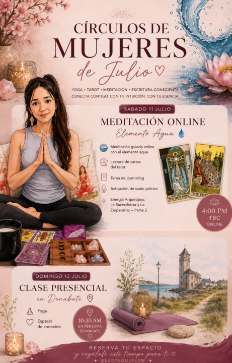 Círculo de Mujeres de Julio - Tare del Alma - Arquetipos Femeninos