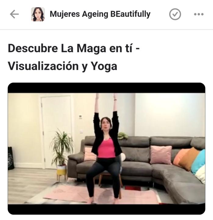 ¡Grabación de la sesión de yoga y la maga disponible ya!