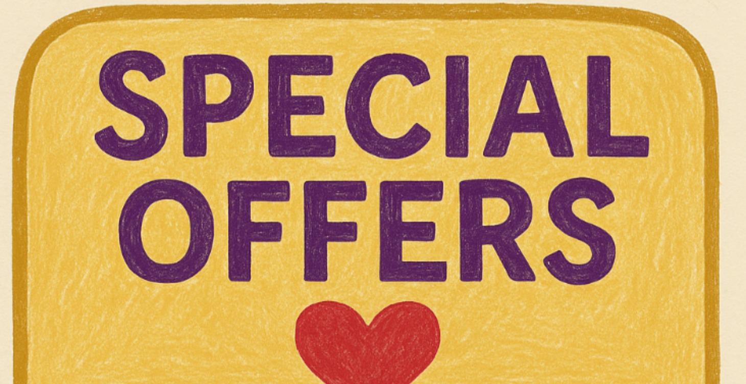 🎁  Special Offers!
