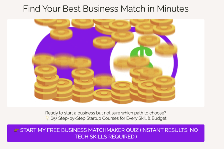 ✨ NEW! Business Matchmaker Quiz (Ages 16+)
