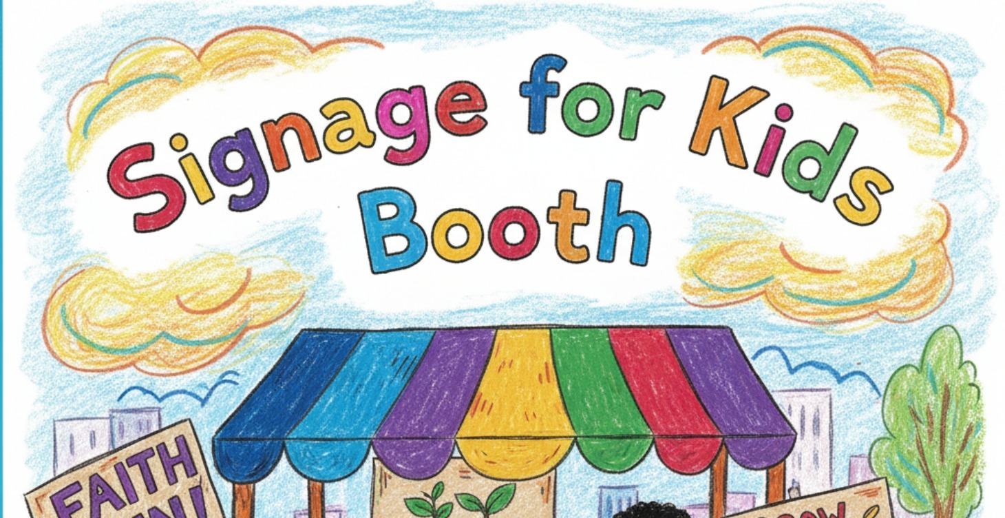 SIGNAGE FOR KIDS BOOTH