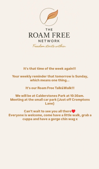 Details for our talk and walk 