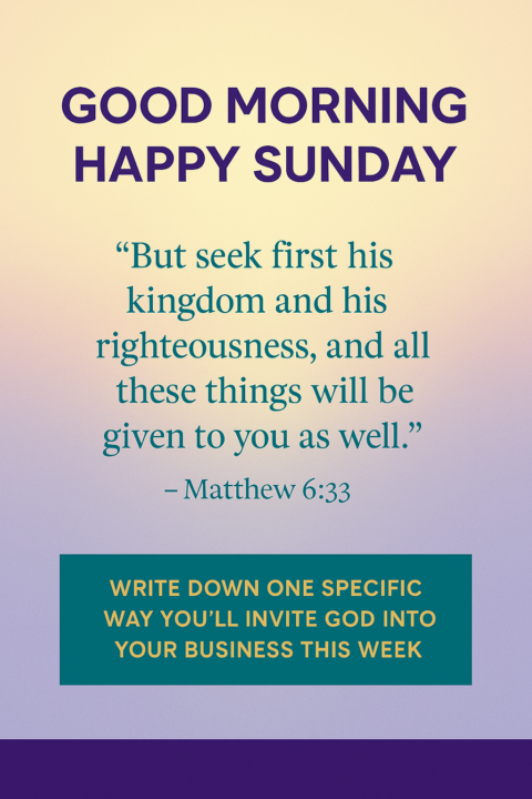 🌞 Good Morning & Blessed Sunday, Family! 🌞