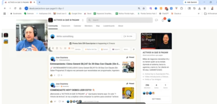 Buen dia: Aqui Te Comparto Como Genere $8,247 en 30 dias con Claude