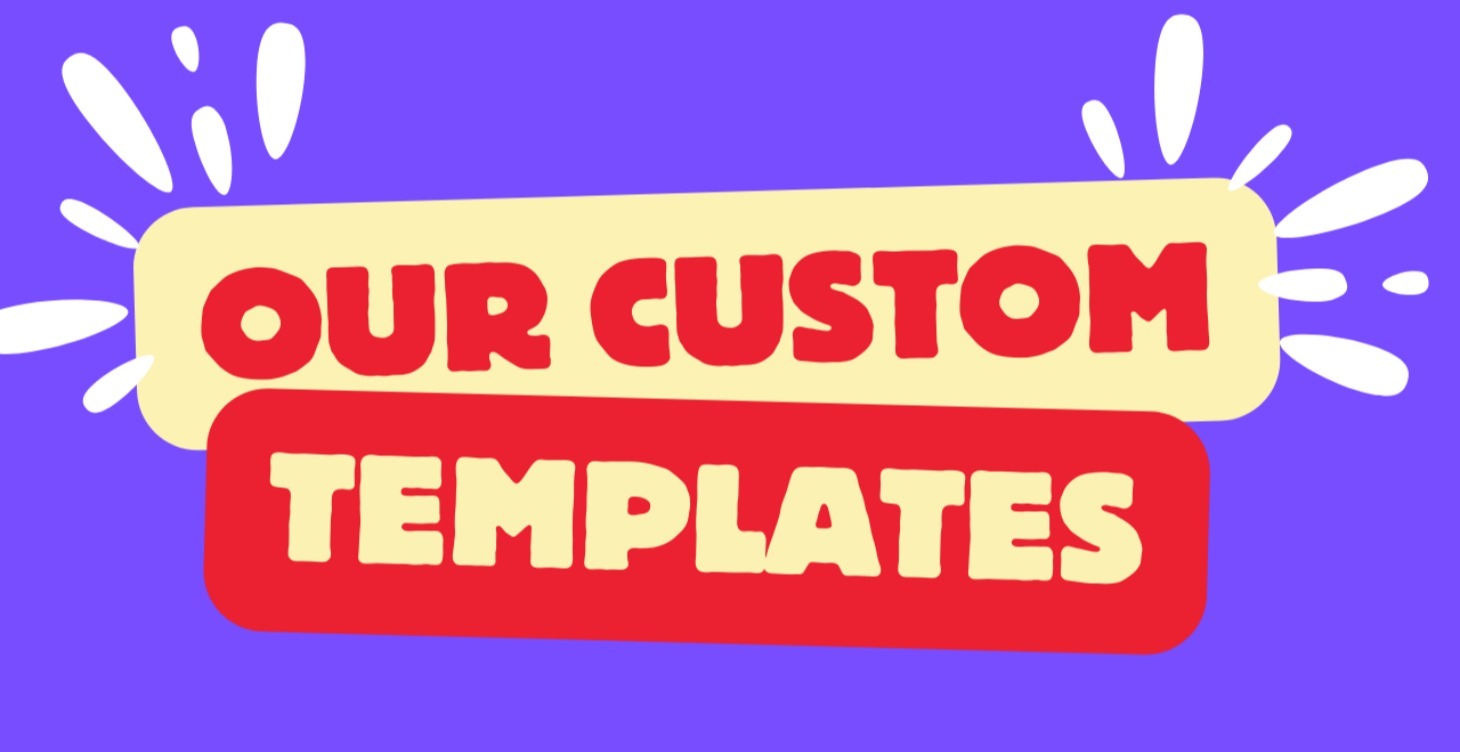 Checkout our custom template