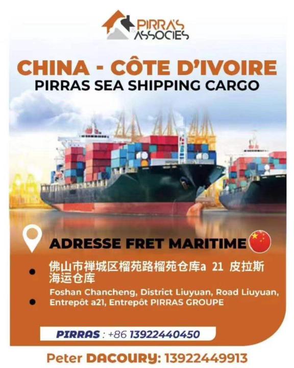 Contact cargo CHINE CÔTÉ DIVOIRE