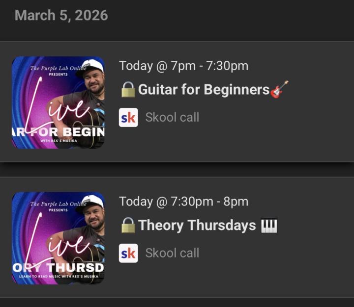 TONIGHT’S LIVES: Guitar or Theory for Beginners