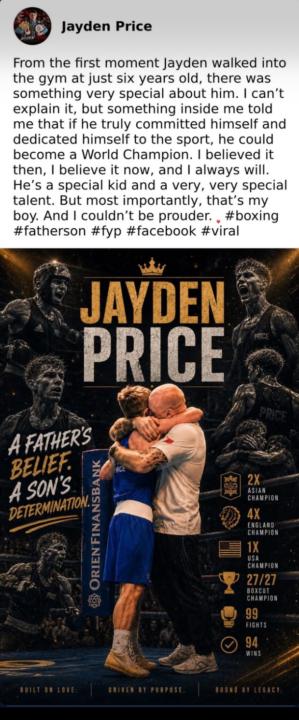 A FATHERS BELIEF, A SON’S DETERMINATION🔥 