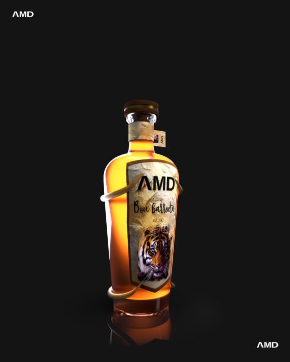 Bou Barreto Wine 3D Render