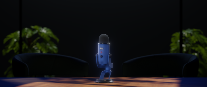 Blue Yeti 3D animation