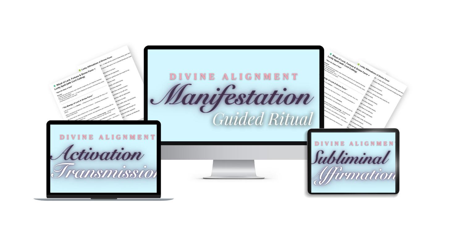 Divine Alignment MANIFESTATION RITUAL Kit