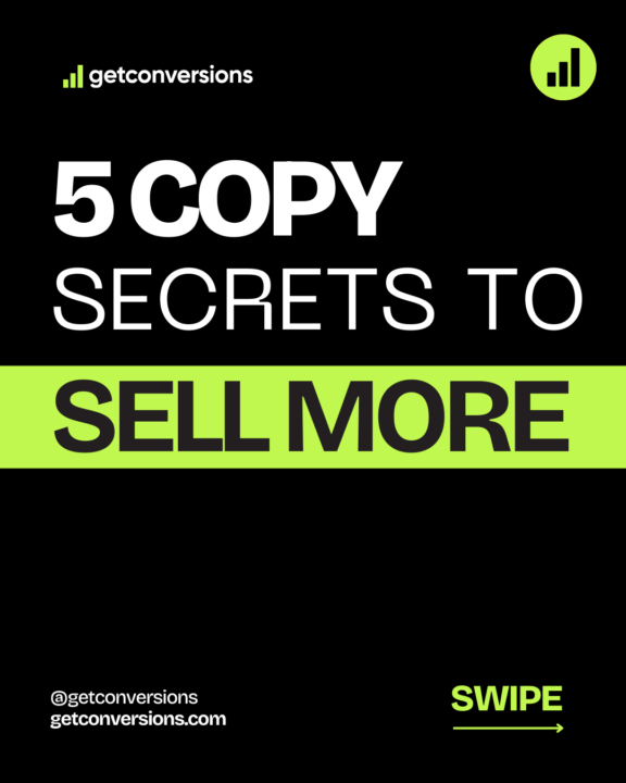 Start writing copy that gets credit cards out.