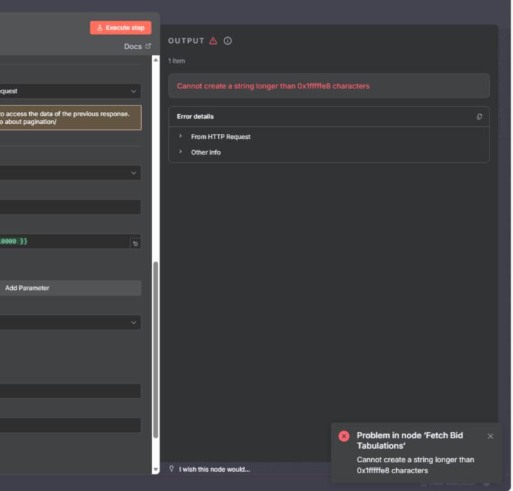 API Pagination Limits