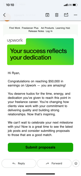 50k on Upwork 